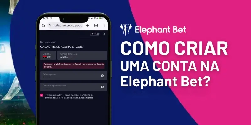 Como criar conta na elephant bet